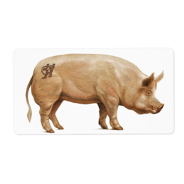 JJHD gris-etikett Fraktsedel (Framsidan)