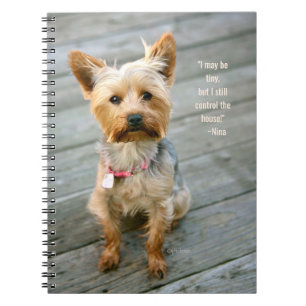 jjhelene Yorkshire Terrier "Nina" - bärbar dator Anteckningsbok Med Spiral