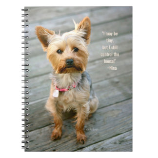 jjhelene Yorkshire Terrier "Nina" - bärbar dator Anteckningsbok Med Spiral