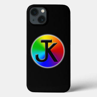 JK färg logotyp iphone case (svart)