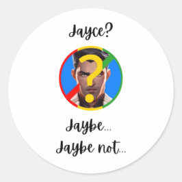 JKanske inte Sticker Runt Klistermärke