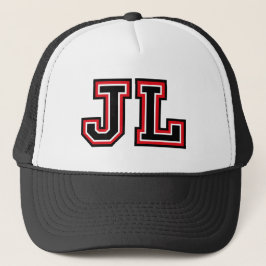"JL" Monogram Truckerkeps