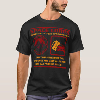 JMC Space Corps Directive 3943617580932B Parking T Shirt