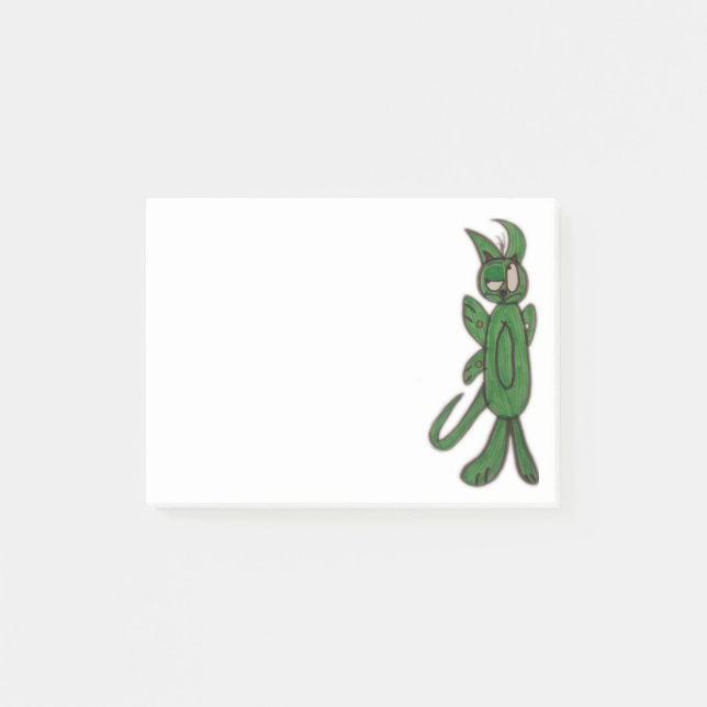 JMCdesign grönt somhunden Postar-it®, noterar 4 x Post-it Block (Framsida)