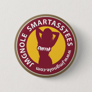 JMGNole SmartAssTees logotyp - guld Knapp