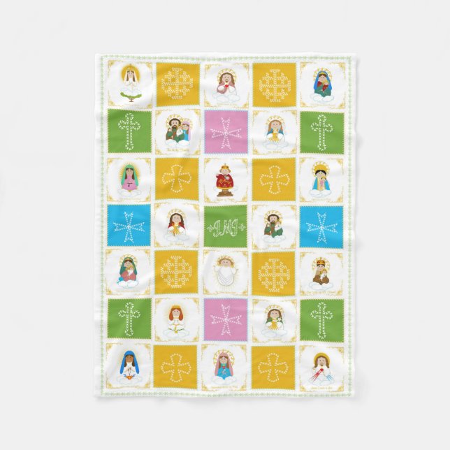 JMJ Cute Saint Quilt Fleecefilt (Framsidan)