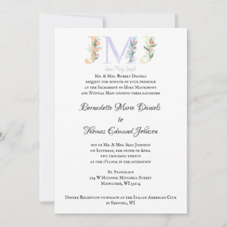 JMJ-inbjudan till katolska bröllop