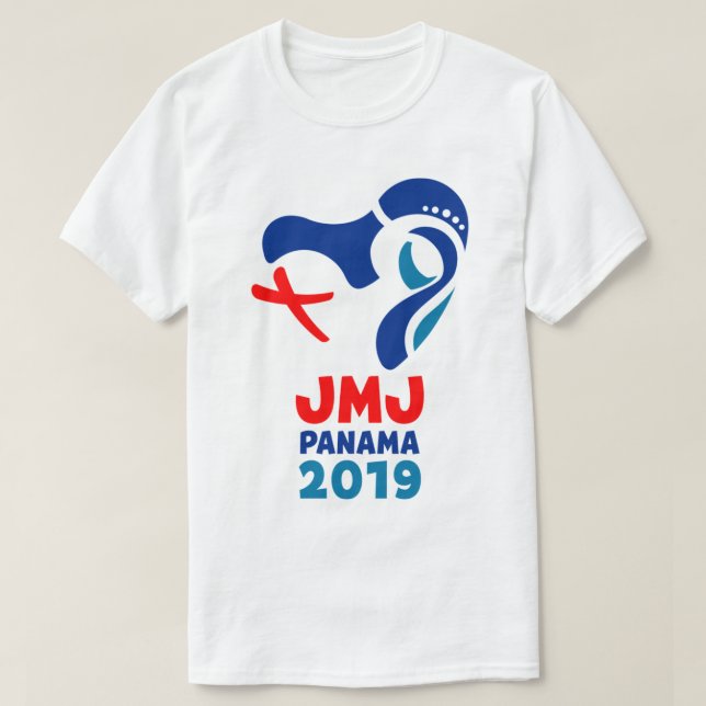 JMJ World Youth Day Panama 2019 logotyp T Shirt (Design framsida)