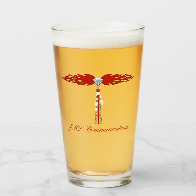 JML Communications Torn Logotyp Glaskopp (Framsida fylld)