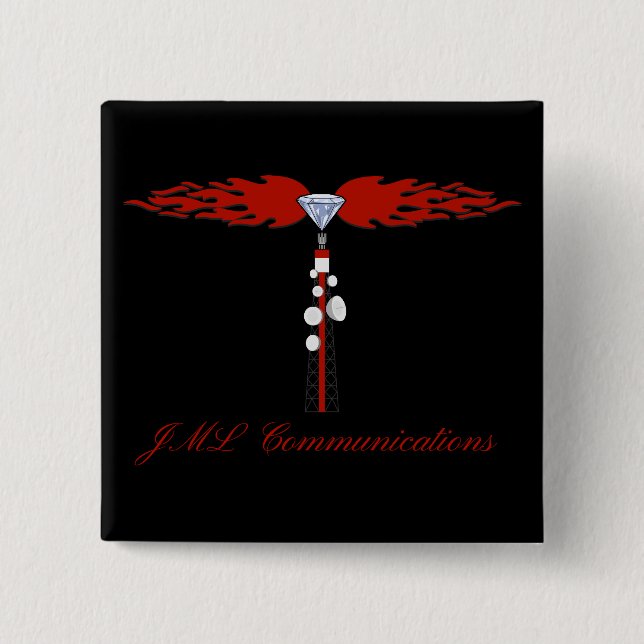 JML Communications Torn Logotyp Knapp (Framsida)