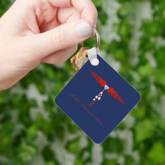 JML Communications Tower Logo Nyckelring