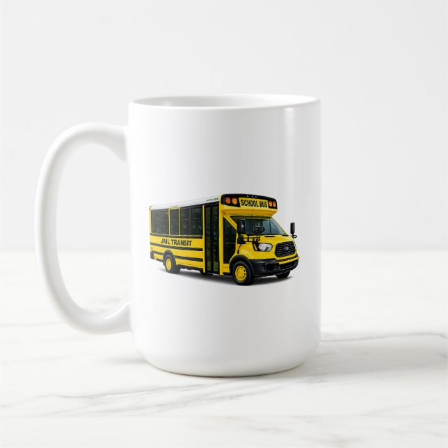 JML Communications Tower Logo & Transit Kaffemugg (Vänster)