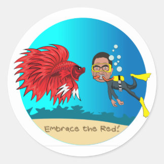 JMon och Thiru Stickers Runt Klistermärke