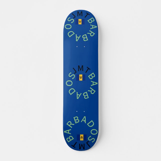 JMT BARBADOS 7 3/4-tums Skateboard Deck (Framsida)