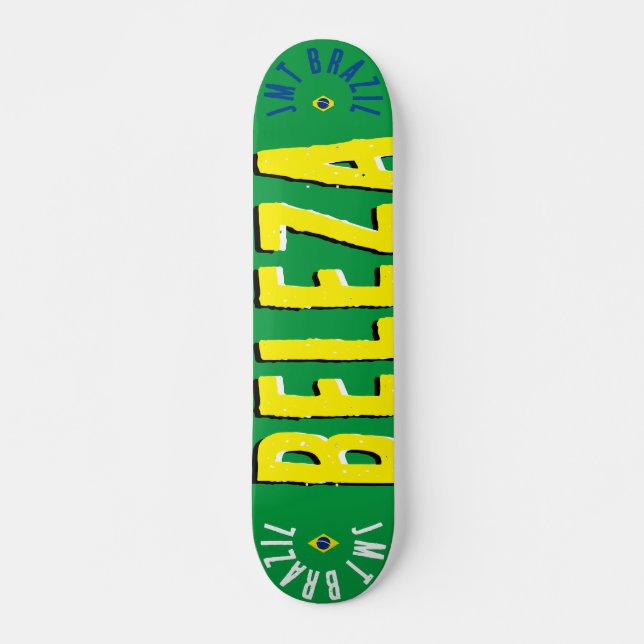 JMT BRAZIL  REDO7 3/4" Skateboarddäck Mini Skateboard Bräda 18,5 Cm (Framsida)