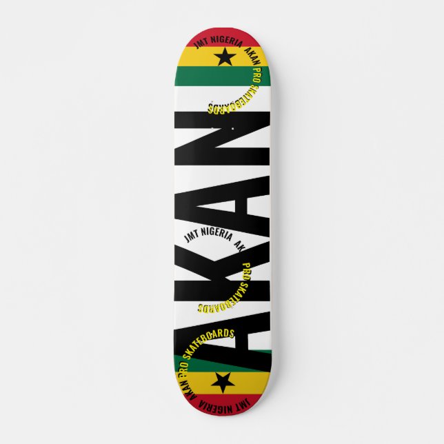 JMT GHANA AKAN 7 3/4-tums Skateboard Deck (Framsida)