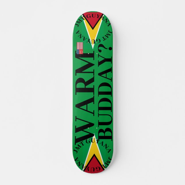 JMT GUYANA WARM BUDDAY 7 3/4-tums Skateboard Deck (Framsida)