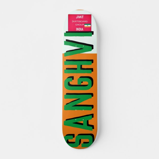 JMT INDIA SANGHVI 7 3/4-tums Skateboard Deck (Framsida)
