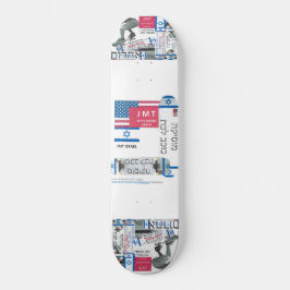 JMT ISRAEL 8 1/4-tums Skateboard-däck Mini Skateboard Bräda 18,5 Cm