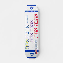 JMT ISRAEL ONE KÄRLEK 7 3/4-tums Skateboard Deck
