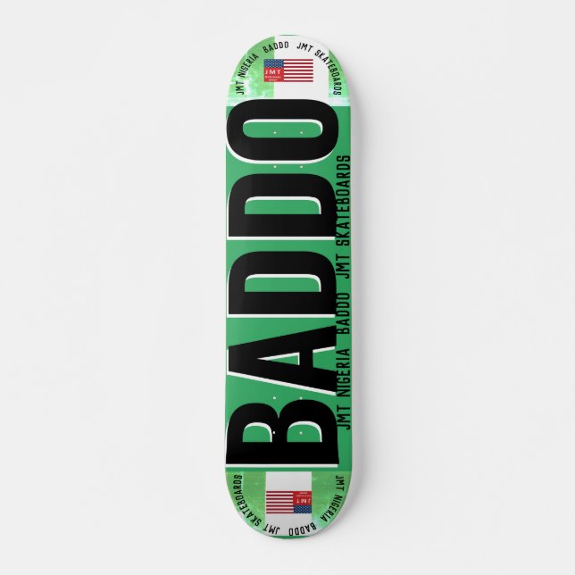 JMT NIGERIA BADDO 7 3/4-tums Skateboard Deck (Framsida)