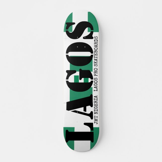 JMT NIGERIA LAGOS 7 3/4-tums Skateboard Deck (Framsida)