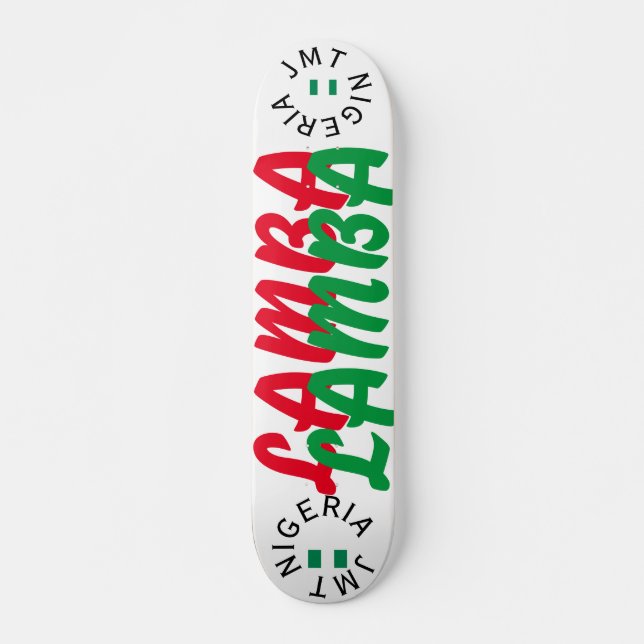 JMT NIGERIA LAMBA 7 3/4-tums Skateboard Deck (Framsida)