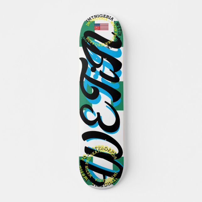 JMT NIGERIA WETTIN 7 3/4-tums Skateboard Deck (Framsida)