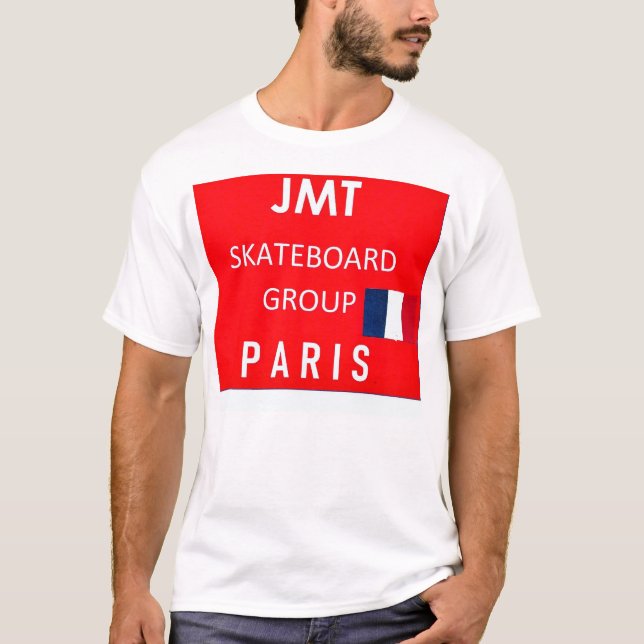JMT PARIS SK8 Herr Basic T-Shirt (Framsida)