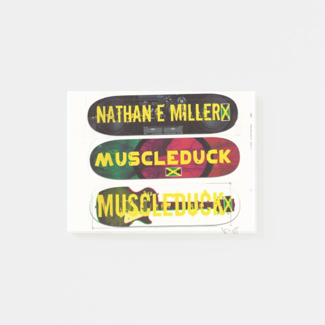 JMT SKATEBOARD GROUP MERCH POST-IT BLOCK (Framsida)