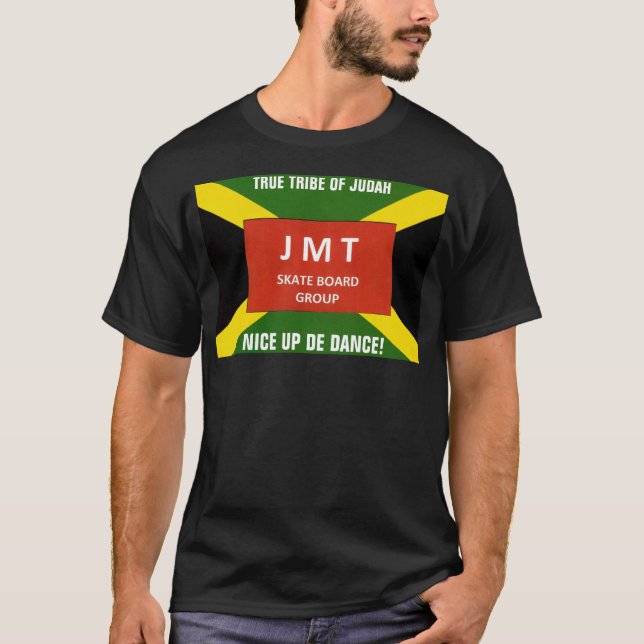 JMT Trevlig UP PÅ DANSEN Basic Mörk T-Shirt (Framsida)