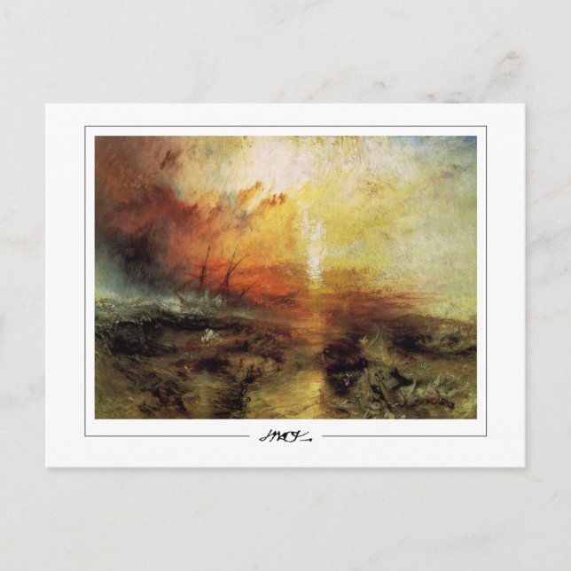 JMW Turner #133-2 - Finkonstkort Vykort (Framsida)