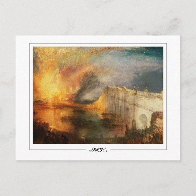 JMW Turner #19-3 - Finkonstkort Vykort (Framsida)