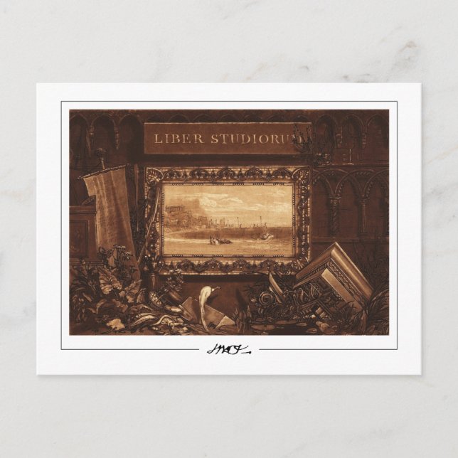 JMW Turner #224-3 - Finkonst Postkort Vykort (Framsida)
