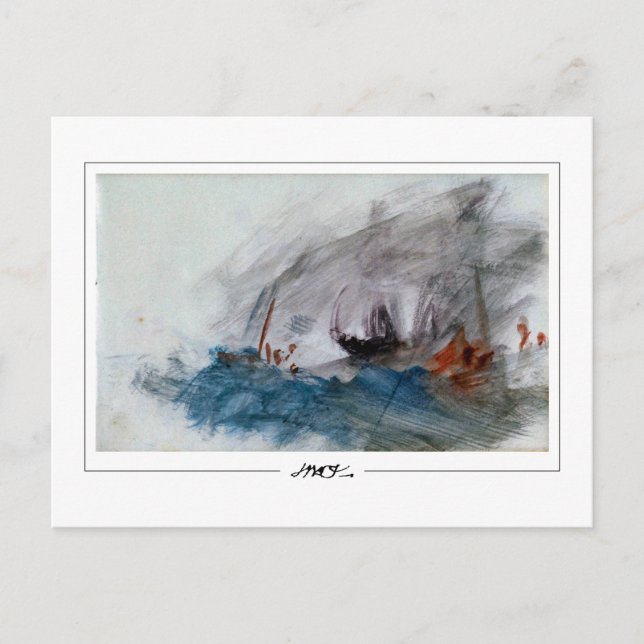 JMW Turner #230 - Finkonstkort Vykort (Framsida)