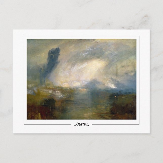 JMW Turner #283-2 - Finkonst Postkort Vykort (Framsida)