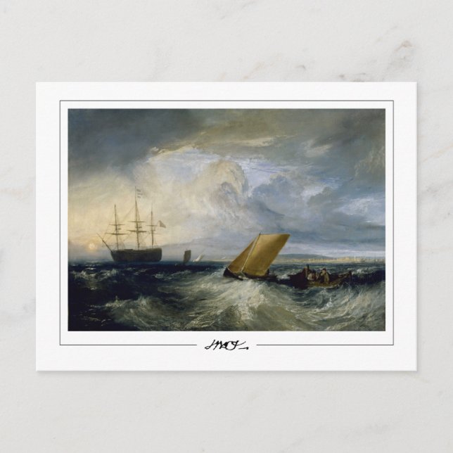 JMW Turner #30-3 - Finkonstkort Vykort (Framsida)