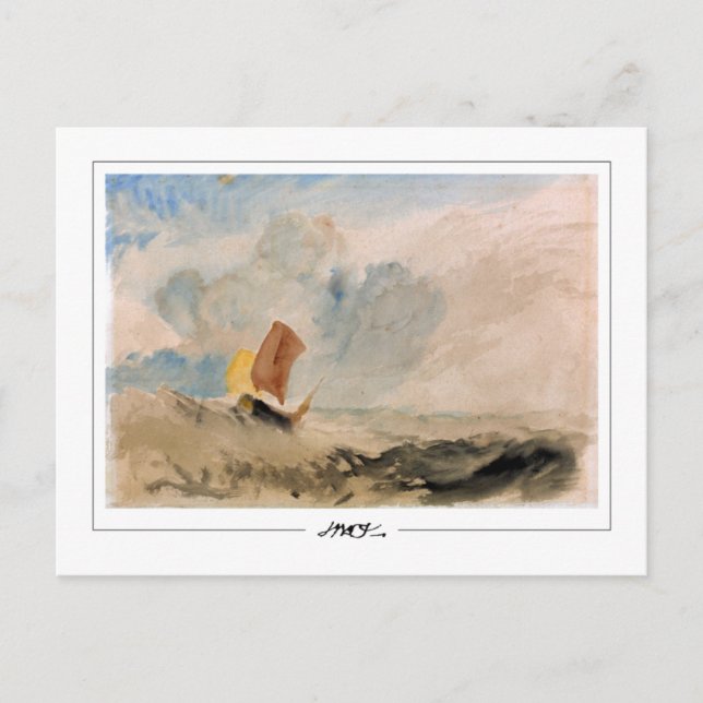 JMW Turner #393 - Finkonstkort Vykort (Framsida)
