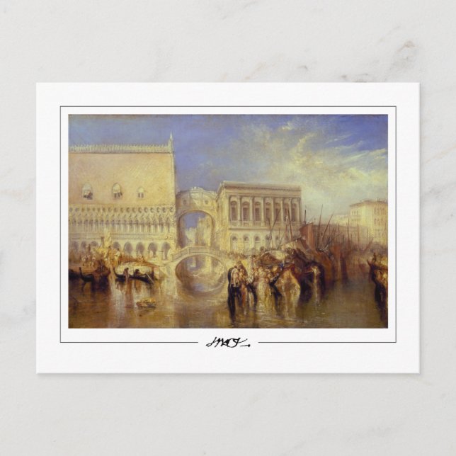 JMW Turner #42 - Finkonstkort Vykort (Framsida)