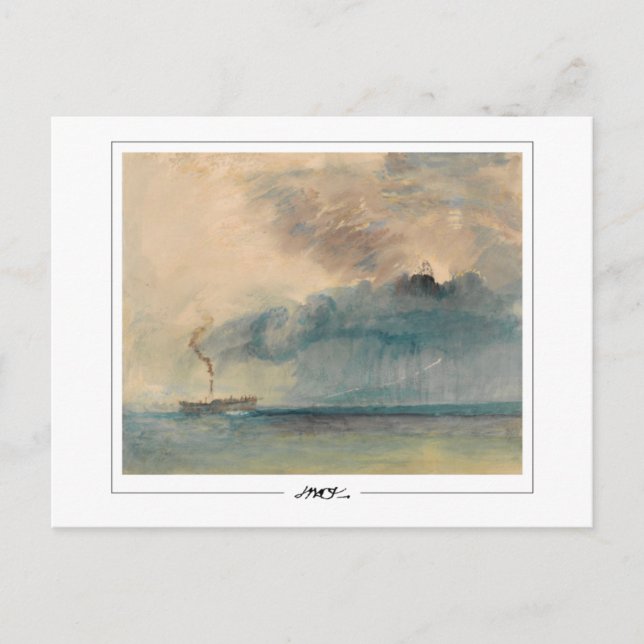 JMW Turner #488 - Finkonstkort Vykort (Framsida)