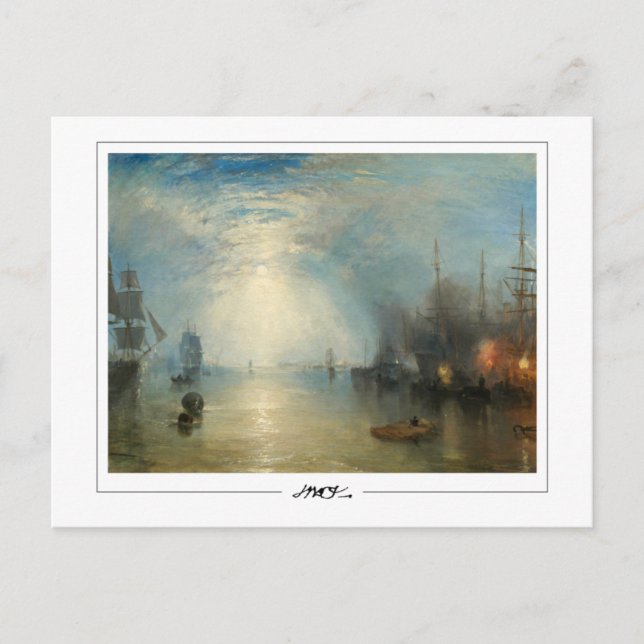 JMW Turner #5-2 - Finkonstkort Vykort (Framsida)