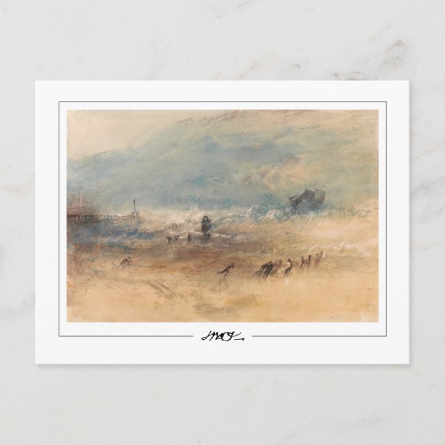 JMW Turner #65-2 - Finkonstkort Vykort (Framsida)