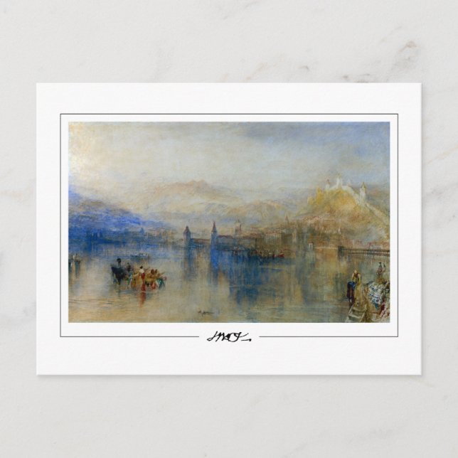 JMW Turner #9-3 - Finkonstkort Vykort (Framsida)