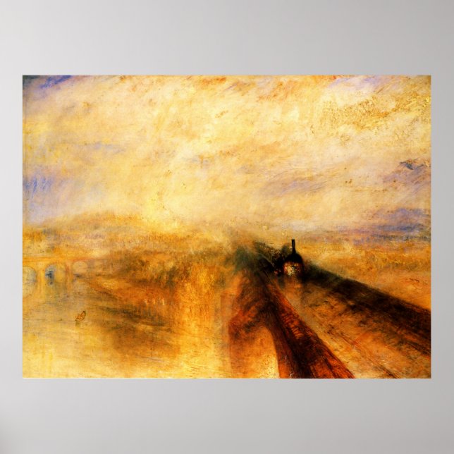JMW Turner Rain Steam and Speed Poster (Framsidan)