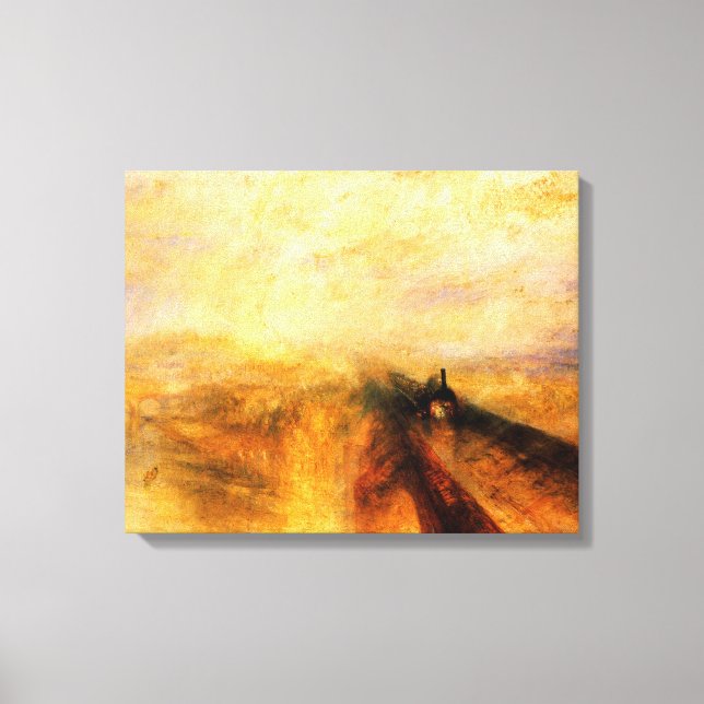 JMW Turner Rain Steam och Speed Canvastryck (Framsida)
