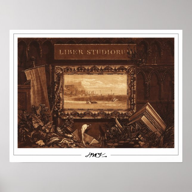 JMW Turner Zedign Art Affisch #224-3 (Framsidan)