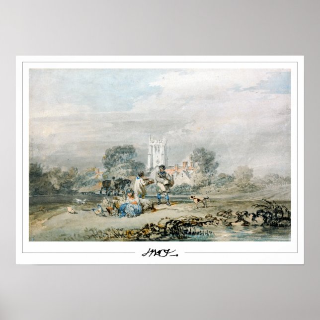 JMW Turner Zedign Art Affisch #408-3 (Framsidan)
