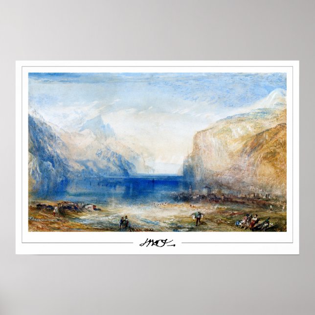 JMW Turner Zedign Art Poster nr 12-2 (Framsidan)