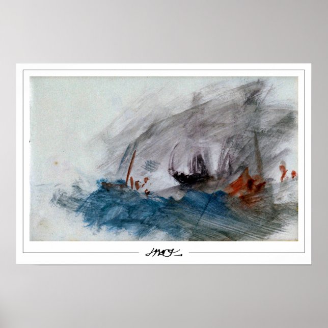 JMW Turner Zedign Art Poster nr 230 (Framsidan)