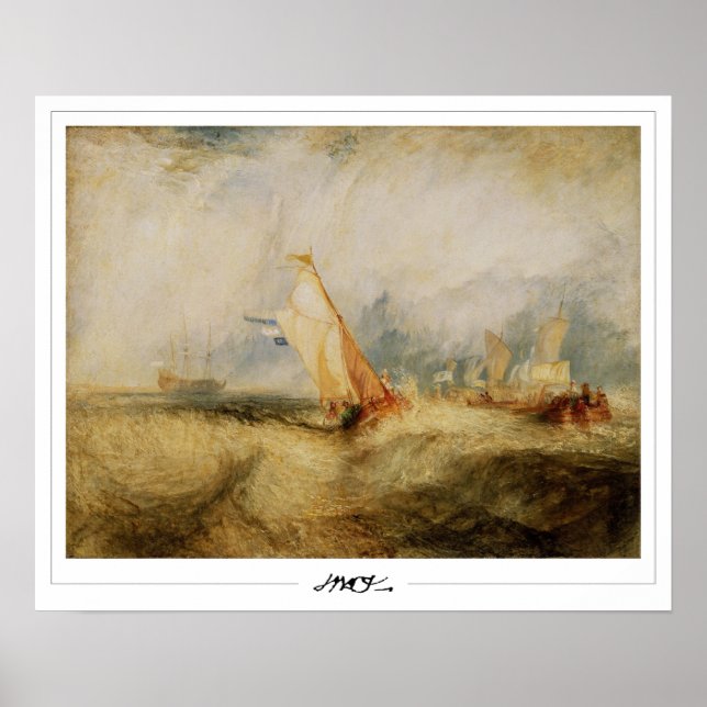 JMW Turner Zedign Art Poster nr 32 (Framsidan)